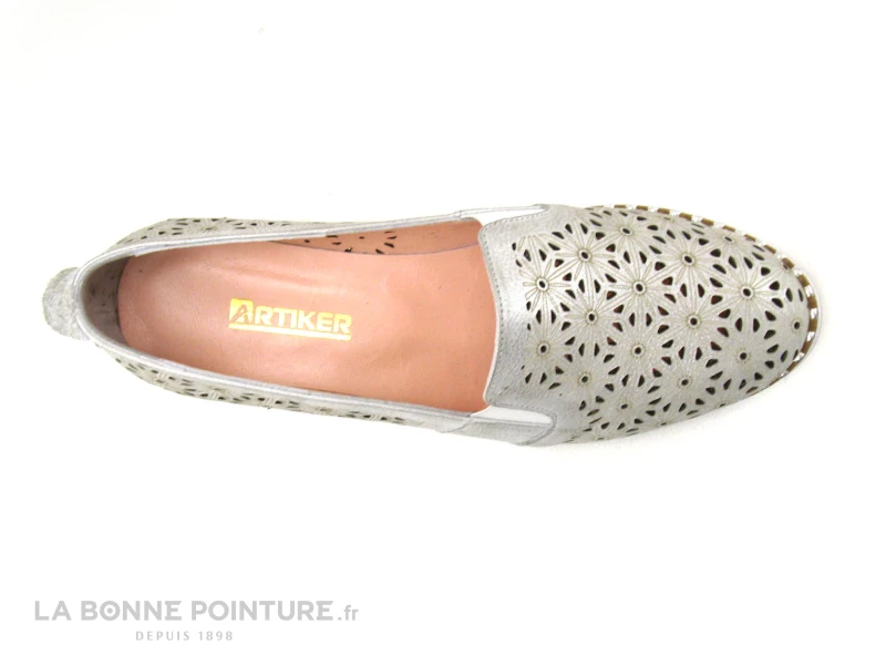 Coupon ? Femme Artiker 46C1431 Silver - Mocassin Perfore Gris Metallise ? 5 Coupon ? Femme Artiker 46C1431 Silver - Mocassin Perfore Gris Metallise ? – Image 5
