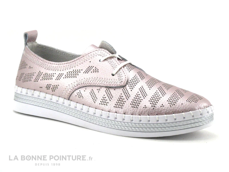 Remise ? Moran's Morans WIDOIS Rose Metallise - Perforations - Chaussure Basse Femme ? 1 Remise ? Moran's Morans WIDOIS Rose Metallise - Perforations - Chaussure Basse Femme ?