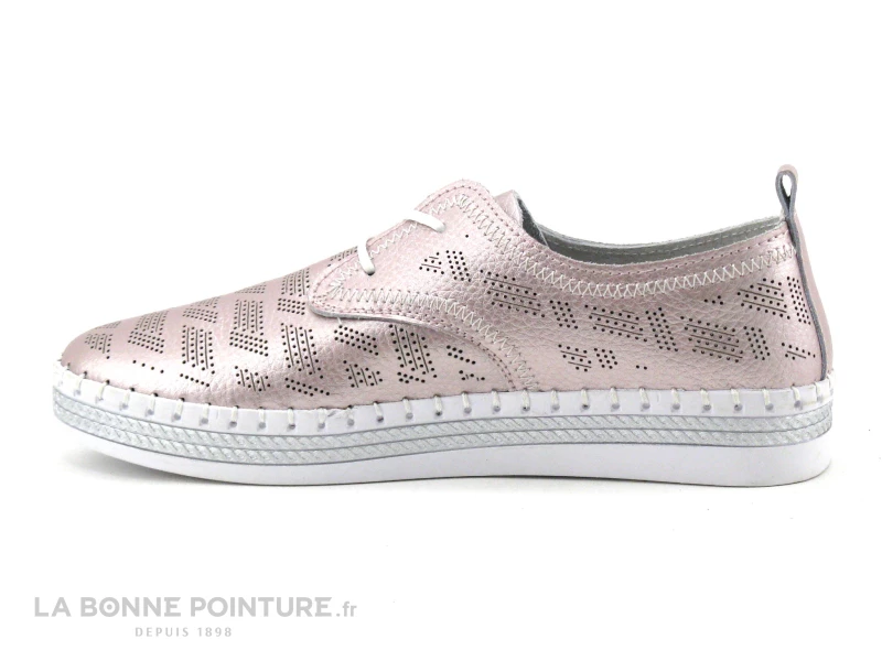 Remise ? Moran's Morans WIDOIS Rose Metallise - Perforations - Chaussure Basse Femme ? 3 Remise ? Moran's Morans WIDOIS Rose Metallise - Perforations - Chaussure Basse Femme ? – Image 3