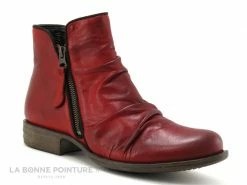 Budget ? Lou Kristensen IB17163 Dk Red - Bottine Femme Cuir Rouge Fonce ✨
