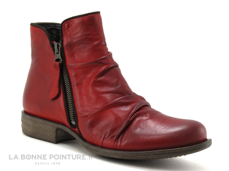 Budget ? Lou Kristensen IB17163 Dk Red - Bottine Femme Cuir Rouge Fonce ✨ 5 Budget ? Lou Kristensen IB17163 Dk Red - Bottine Femme Cuir Rouge Fonce ✨ – Image 5