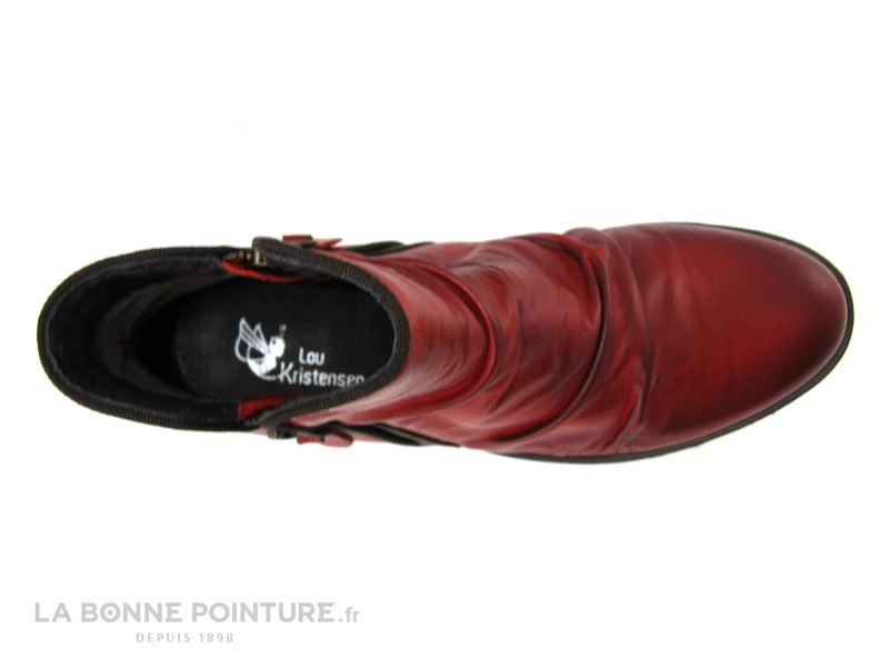 Budget ? Lou Kristensen IB17163 Dk Red - Bottine Femme Cuir Rouge Fonce ✨ 6 Budget ? Lou Kristensen IB17163 Dk Red - Bottine Femme Cuir Rouge Fonce ✨ – Image 6