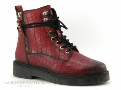 Top 10 ? Femme Bugatti 431-5493F-3100 - Bottine Cuir Rouge Croco ?