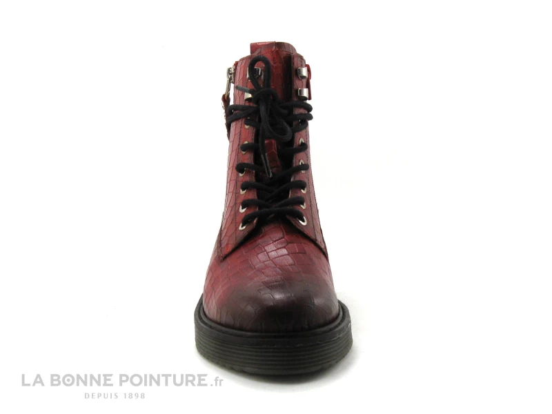 Top 10 ? Femme Bugatti 431-5493F-3100 - Bottine Cuir Rouge Croco ? 2 Top 10 ? Femme Bugatti 431-5493F-3100 - Bottine Cuir Rouge Croco ? – Image 2