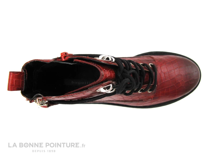 Top 10 ? Femme Bugatti 431-5493F-3100 - Bottine Cuir Rouge Croco ? 6 Top 10 ? Femme Bugatti 431-5493F-3100 - Bottine Cuir Rouge Croco ? – Image 6