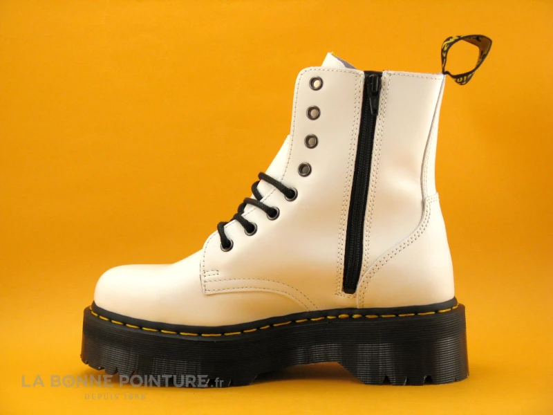 Bon marché ✨ Femme Dr Martens JADON White Polished - 15265100 - Bottine Blanche ? 3 Bon marché ✨ Femme Dr Martens JADON White Polished - 15265100 - Bottine Blanche ? – Image 3