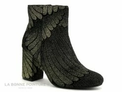 De gros ❤️ Femme Enza Nucci QL3308 - Noir Or - ? Boots Talon Haut ?