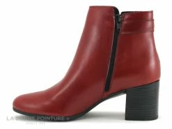 Meilleure affaire ? ShoeLab Lupita Rouge - Bottine Femme Talon Large ? -Mustang Shop unnamed file 3773