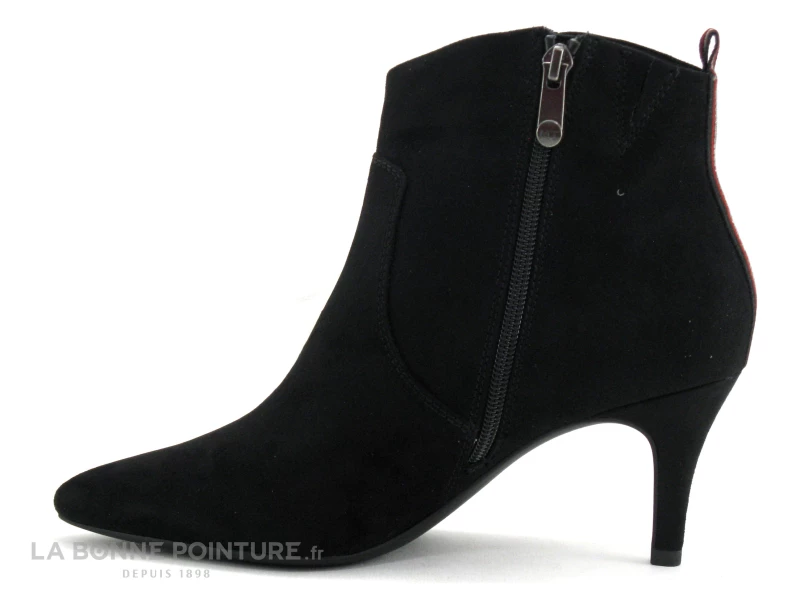 Remise ? Femme Marco Tozzi 2-25338-23 Black Comb - Bottine Pointue Talon Haut ? 3 Remise ? Femme Marco Tozzi 2-25338-23 Black Comb - Bottine Pointue Talon Haut ? – Image 3
