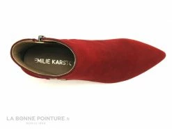 Promo ? Emilie Karston KEVANE Velours Ruby - Bottine Femme ? -Mustang Shop unnamed file 3804