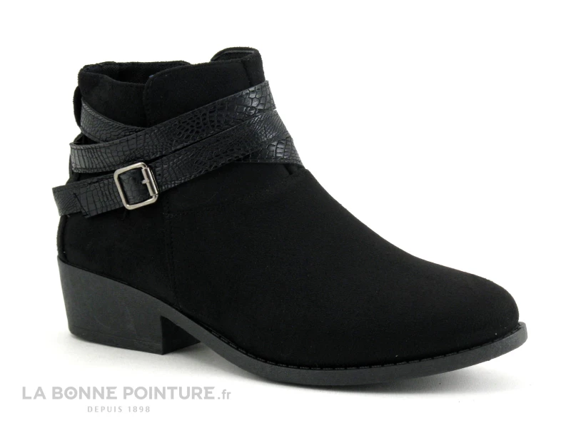 Acheter ✨ Enza Nucci L8277 Noir - Brides Lezard - ? Boots Femme ? 1 Acheter ✨ Enza Nucci L8277 Noir - Brides Lezard - ? Boots Femme ?