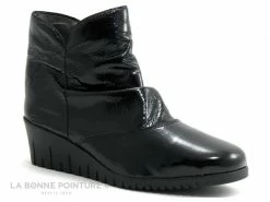Meilleur prix ⭐ Pedi Girl COCKER Noir Verni - ? Boots Compensees Femme ⭐