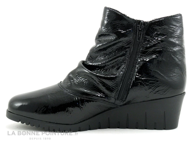 Meilleur prix ⭐ Pedi Girl COCKER Noir Verni - ? Boots Compensees Femme ⭐ 3 Meilleur prix ⭐ Pedi Girl COCKER Noir Verni - ? Boots Compensees Femme ⭐ – Image 3