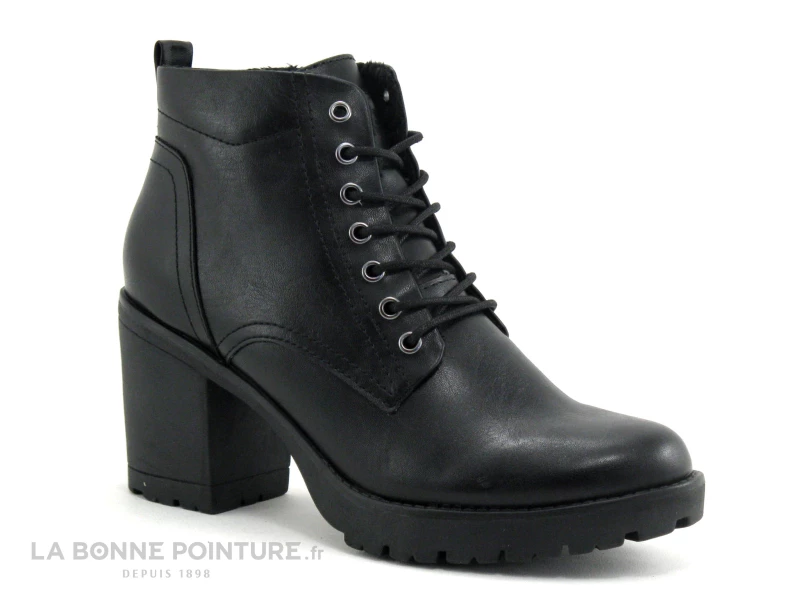 Coupon ? Femme Marco Tozzi 2-25204-33 Black - ? Boots Noires Talon Haut Large ✨ 1 Coupon ? Femme Marco Tozzi 2-25204-33 Black - ? Boots Noires Talon Haut Large ✨