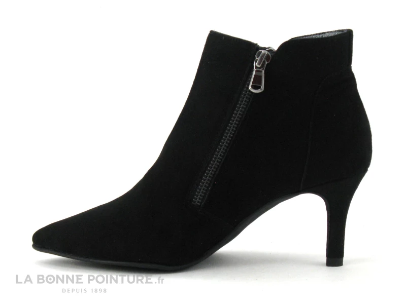 De gros ? Femme Geo Reino YNOURE Velours Noir - Bottine Pointue Talon Aiguille ⭐ 3 De gros ? Femme Geo Reino YNOURE Velours Noir - Bottine Pointue Talon Aiguille ⭐ – Image 3