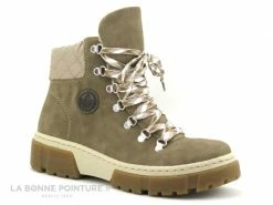 Vente flash ? Rieker X8601-64 Beige - Chaussure Montante Femme ?