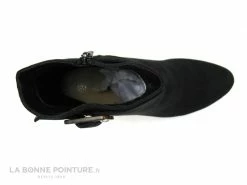 Sortie ? Femme The Divine Factory QL4549 Velours Noir - Bottine Talon Haut ? -Mustang Shop unnamed file 3995