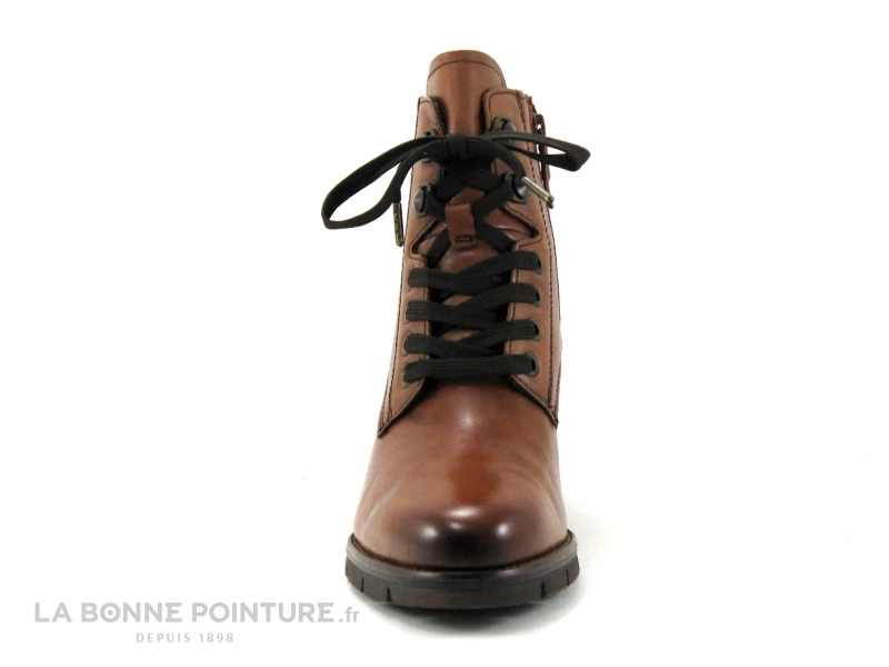 Budget ✨ Femme Tamaris 1-25103-27 Cognac Leather - Bottine Marron Talon Epais ? 2 Budget ✨ Femme Tamaris 1-25103-27 Cognac Leather - Bottine Marron Talon Epais ? – Image 2