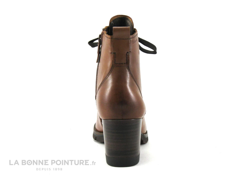 Budget ✨ Femme Tamaris 1-25103-27 Cognac Leather - Bottine Marron Talon Epais ? 4 Budget ✨ Femme Tamaris 1-25103-27 Cognac Leather - Bottine Marron Talon Epais ? – Image 4