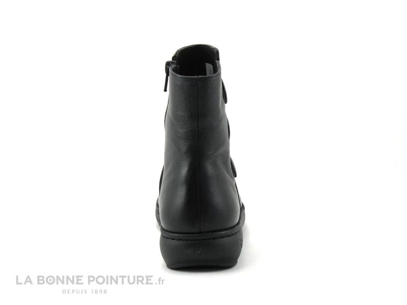 Bon marché ? Femme Karyoka 2724 DANET Noir - Bottine Cuir Noir - 3 Boutons ? 4 Bon marché ? Femme Karyoka 2724 DANET Noir - Bottine Cuir Noir - 3 Boutons ? – Image 4
