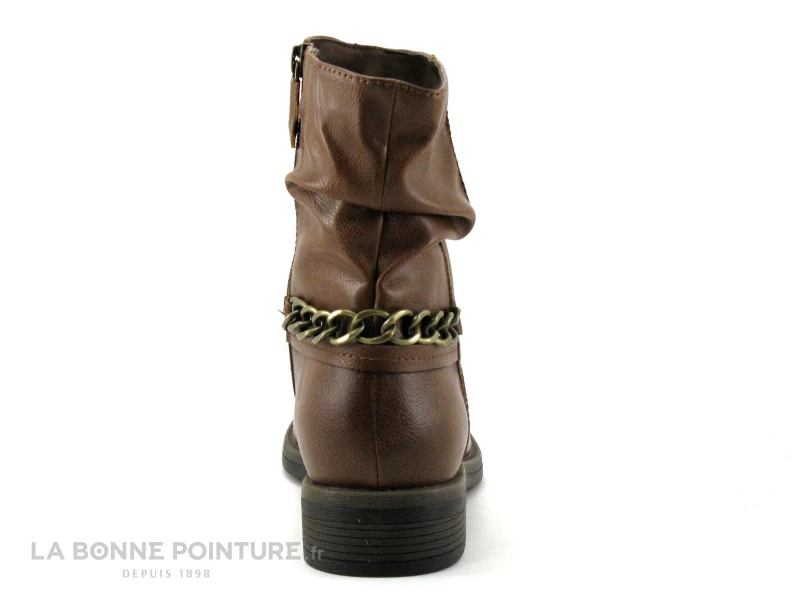 Nouveau ✔️ Femme Tamaris 1-25328-27 Cognac - Bottine Avec Chainette Bronze ⌛ 4 Nouveau ✔️ Femme Tamaris 1-25328-27 Cognac - Bottine Avec Chainette Bronze ⌛ – Image 4