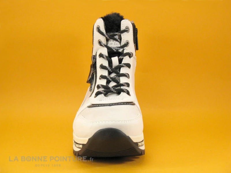 Meilleur prix ? Mustang ? Shoes Mustang 1364-503-203 Ice - Chaussure Montante Femme Blanc - Noir ? 2 Meilleur prix ? Mustang ? Shoes Mustang 1364-503-203 Ice - Chaussure Montante Femme Blanc - Noir ? – Image 2