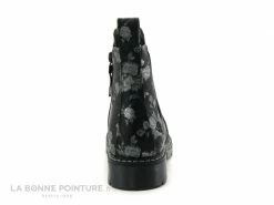 Bon marché ? Femme Dockers 45PN209-610110 Noir - Fleurs - Bottine Elastique Et Zip ? -Mustang Shop unnamed file 4093