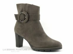 Tout neuf ? Femme Marco Tozzi 2-25841-27 Pepper - ? Boots Marron Talon Haut - Bride Tressee ✔️