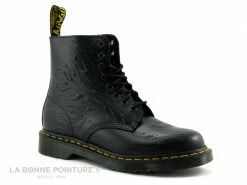 Tout neuf ? Femme Dr Martens 1460 FLAMES Black 27028001 - Flame Polished Smooth - ? Boots ❤️