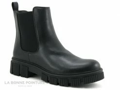 Grosses soldes ? Dockers 51SA709 610 100 - ? Boots Noires Femme - Semelle Epaisse ?