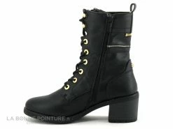 Promo ? Mustang ? Shoes Mustang 1441 503 9 Noir - Bottine Femme Noire - Talon Haut ✔️ -Mustang Shop unnamed file 4208