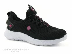 Bon marché ⭐ Streeter BRAIL Noir - Basket Slip On Femme - Maille Noire ?