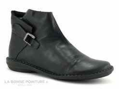 Vente flash ? Moran's Morans GRINGE Noir - ? Boots Femme Cuir Noir - Interieur Chaud ?