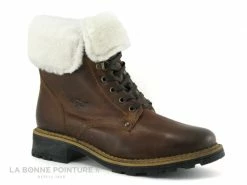 De gros ? Hooper HUBLI Cognac - Revers Fourrure - ? Boots Femme Interieur Chaud ?