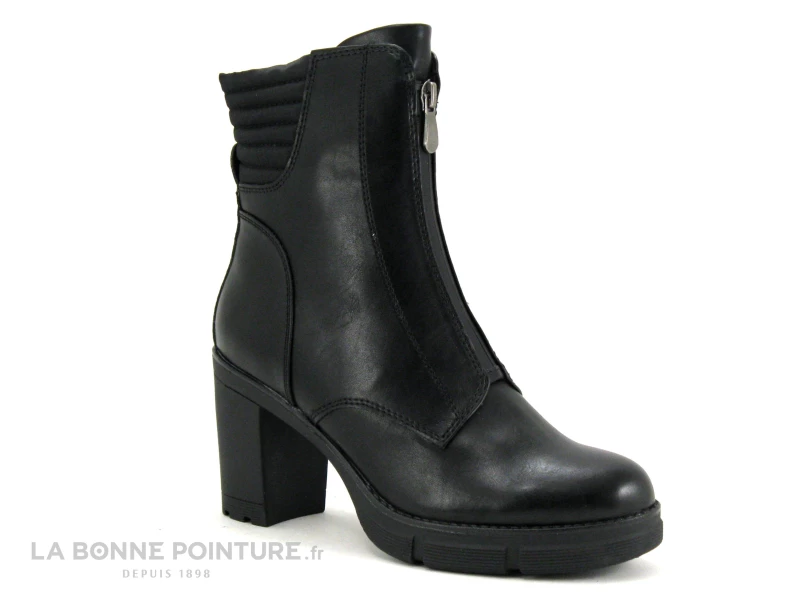 Top 10 ? Femme Marco Tozzi 2-25452-29 Black Comb - ? Boots Noires A Talon Haut Epais ? 5 Top 10 ? Femme Marco Tozzi 2-25452-29 Black Comb - ? Boots Noires A Talon Haut Epais ? – Image 5