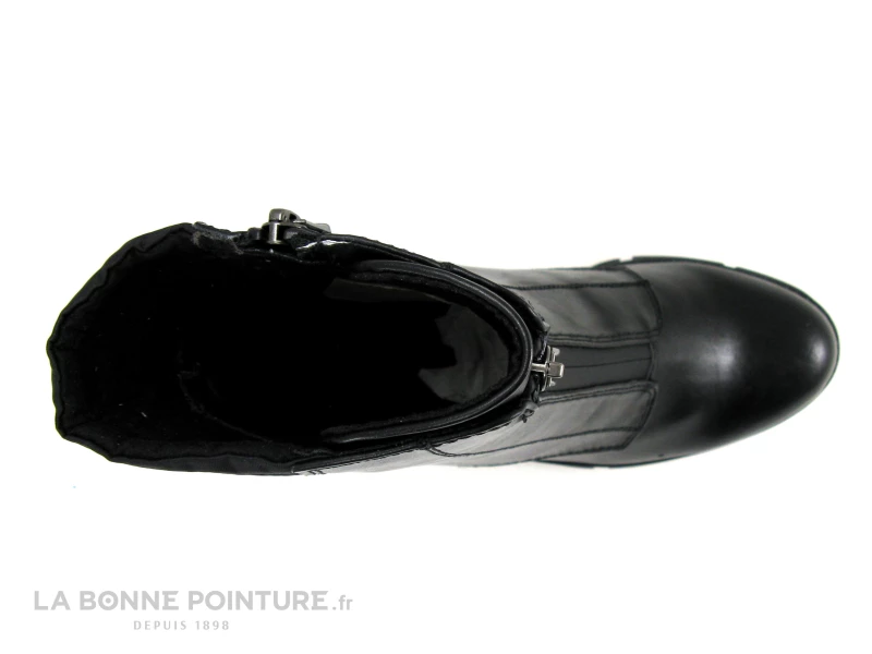 Top 10 ? Femme Marco Tozzi 2-25452-29 Black Comb - ? Boots Noires A Talon Haut Epais ? 6 Top 10 ? Femme Marco Tozzi 2-25452-29 Black Comb - ? Boots Noires A Talon Haut Epais ? – Image 6