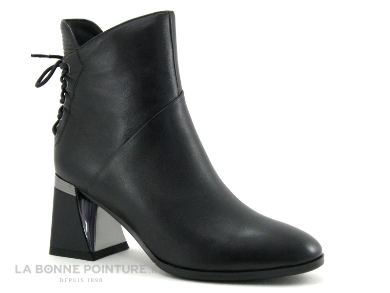 Grosses soldes ? MetamorfOse Metamorf Ose MACY Noir - Lacet Arriere - ? Boots Femme Talon Haut ⌛ 5 Grosses soldes ? MetamorfOse Metamorf Ose MACY Noir - Lacet Arriere - ? Boots Femme Talon Haut ⌛ – Image 5