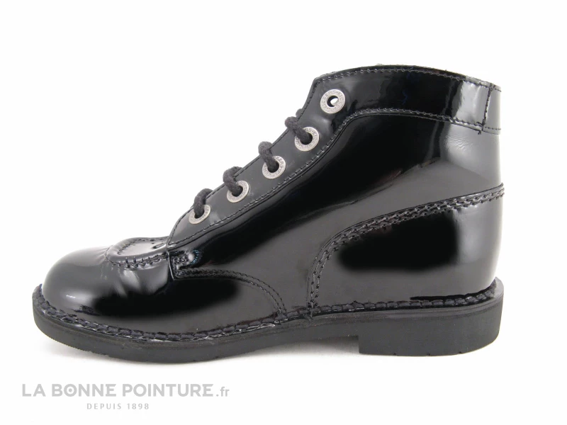 Sortie ? Femme Kickers Kick Color 83 Noir Verni ? 3 Sortie ? Femme Kickers Kick Color 83 Noir Verni ? – Image 3