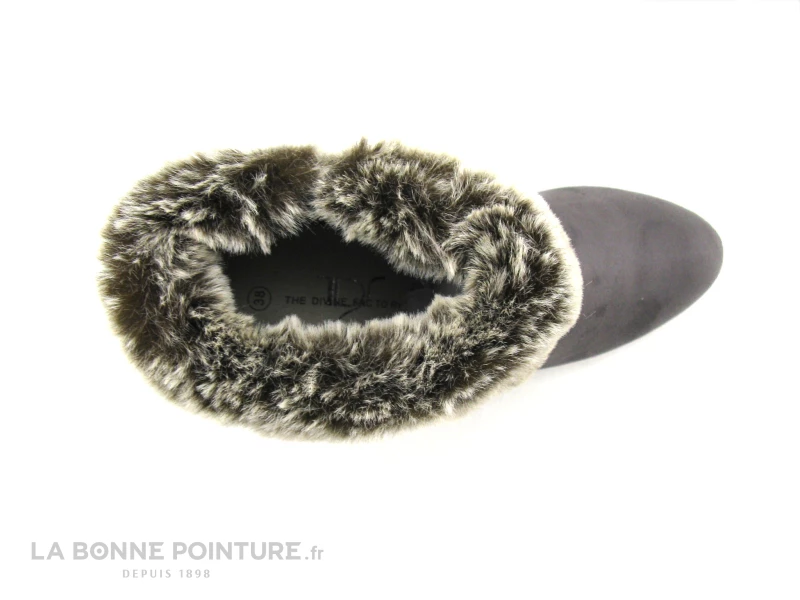 Top 10 ? Femme The Divine Factory - TDF3116 - Gris - Col Fourrure - ? Boots Talon ? 6 Top 10 ? Femme The Divine Factory - TDF3116 - Gris - Col Fourrure - ? Boots Talon ? – Image 6