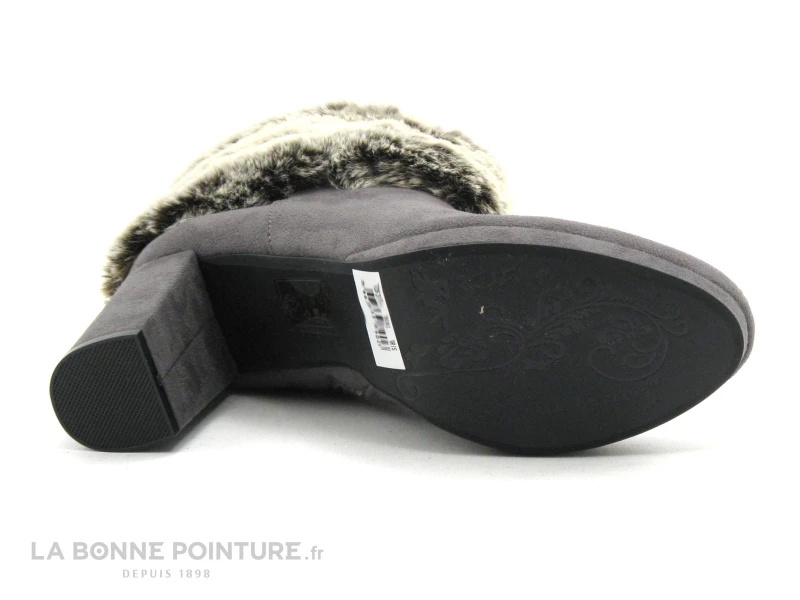 Top 10 ? Femme The Divine Factory - TDF3116 - Gris - Col Fourrure - ? Boots Talon ? 7 Top 10 ? Femme The Divine Factory - TDF3116 - Gris - Col Fourrure - ? Boots Talon ? – Image 7