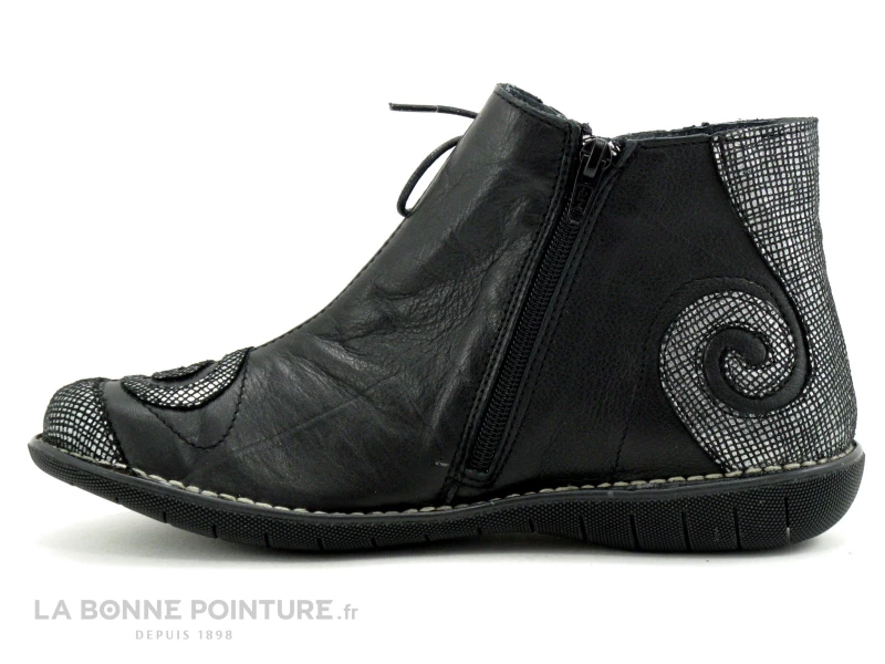 Offres ❤️ Femme Alce ? Shoes 8024 - Noir Gris Metal - Spirale - ? Boots ? 3 Offres ❤️ Femme Alce ? Shoes 8024 - Noir Gris Metal - Spirale - ? Boots ? – Image 3