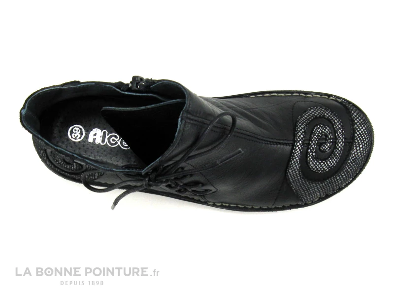 Offres ❤️ Femme Alce ? Shoes 8024 - Noir Gris Metal - Spirale - ? Boots ? 6 Offres ❤️ Femme Alce ? Shoes 8024 - Noir Gris Metal - Spirale - ? Boots ? – Image 6