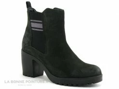 Promo ? Femme Bugatti SKADI Dark Green - ? Boots Talon Epais - 411765351400 ?