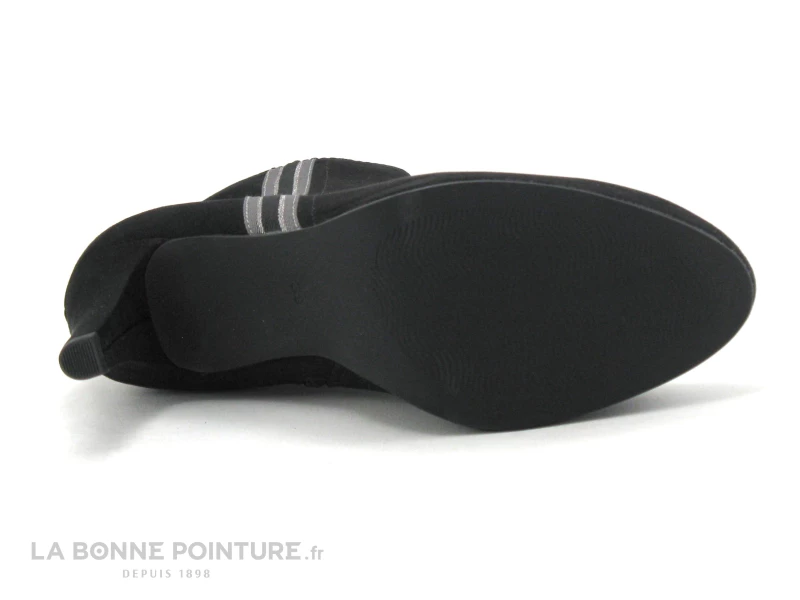 Remise ? Femme Marco Tozzi 2-25339-23 Noir - Bandes Grises - Bottine Talon Haut ? 7 Remise ? Femme Marco Tozzi 2-25339-23 Noir - Bandes Grises - Bottine Talon Haut ? – Image 7
