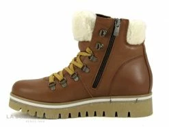 Le moins cher ? Femme Hooper VERSUS Cognac - Bottine Marron - Col Fourrure ? -Mustang Shop unnamed file 4683