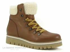 Le moins cher ? Femme Hooper VERSUS Cognac - Bottine Marron - Col Fourrure ? -Mustang Shop unnamed file 4685