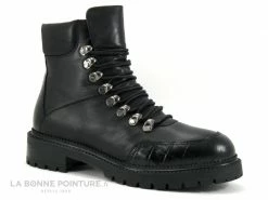 Nouveau ✨ Hooper ISAC Noir - Bottine Cuir Noir Femme ? -Mustang Shop unnamed file 4692