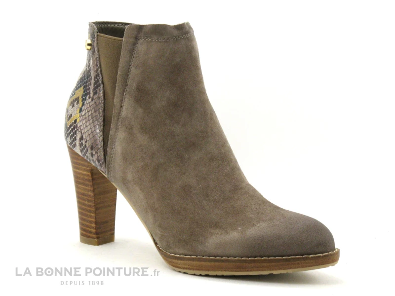 Meilleur prix ❤️ Femme Fugitive ASFALT Vel Taupe - Python Taupe - Bottine Talon Haut ? 5 Meilleur prix ❤️ Femme Fugitive ASFALT Vel Taupe - Python Taupe - Bottine Talon Haut ? – Image 5