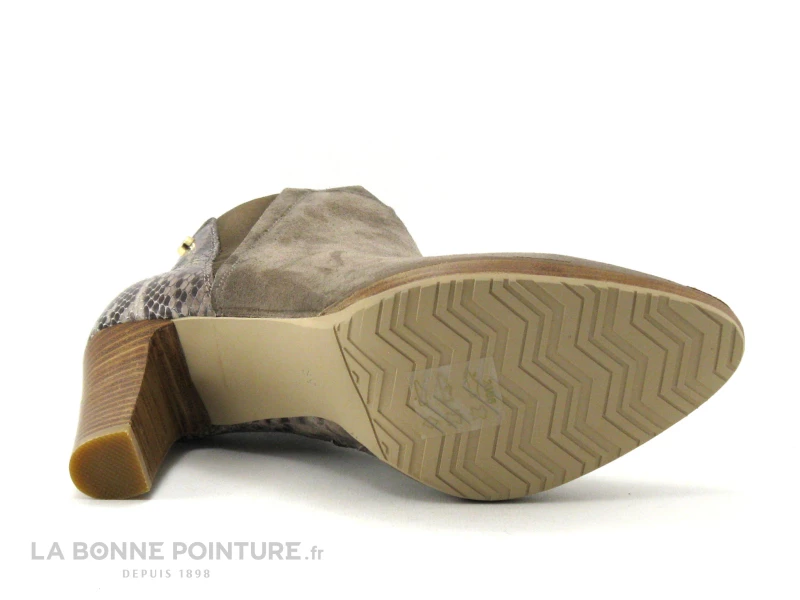 Meilleur prix ❤️ Femme Fugitive ASFALT Vel Taupe - Python Taupe - Bottine Talon Haut ? 7 Meilleur prix ❤️ Femme Fugitive ASFALT Vel Taupe - Python Taupe - Bottine Talon Haut ? – Image 7