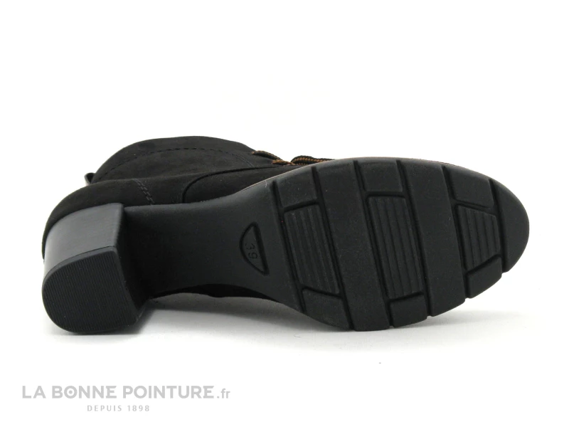 Tout neuf ? Femme Marco Tozzi 2-25107-27 Black - Bottine Noire Talon - Lacet Marron ? 7 Tout neuf ? Femme Marco Tozzi 2-25107-27 Black - Bottine Noire Talon - Lacet Marron ? – Image 7